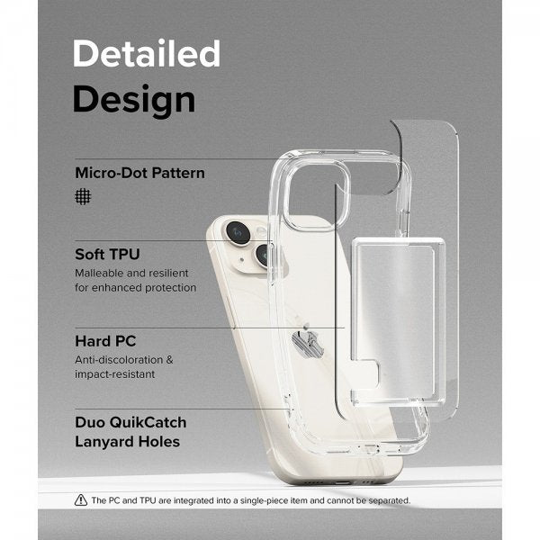 Ringke iPhone 15 Plus Skal Fusion Card Clear
