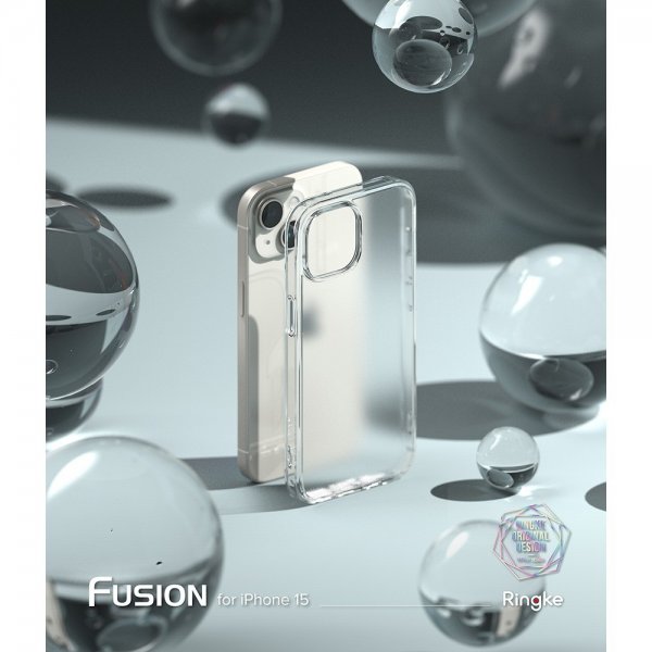Ringke iPhone 15 Plus Skal Fusion Matte Clear
