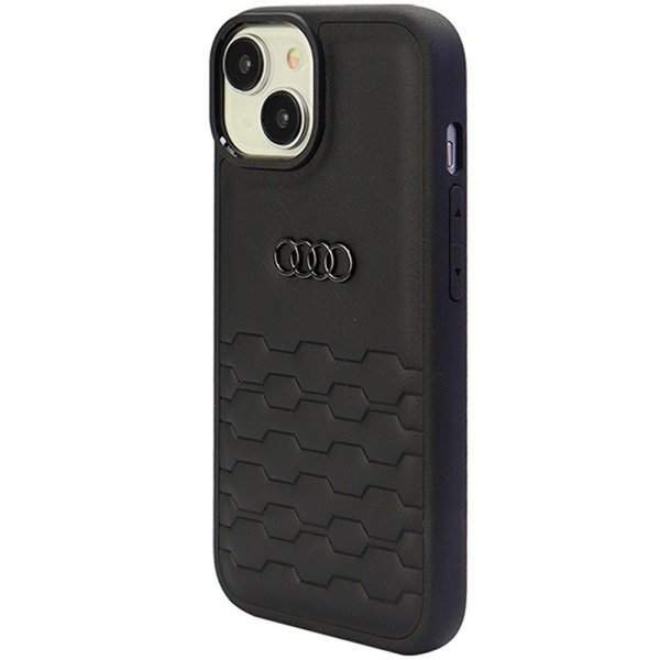 Audi iPhone 15 Plus Skal GT Synthetic Leather Svart