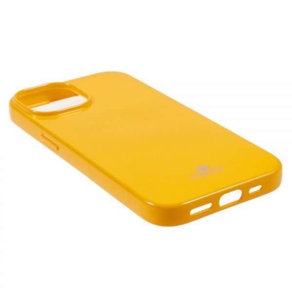 Mercury iPhone 15 Plus Skal Jelly Glitter Gul