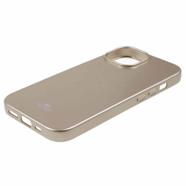Mercury iPhone 15 Plus Skal Jelly Glitter Guld