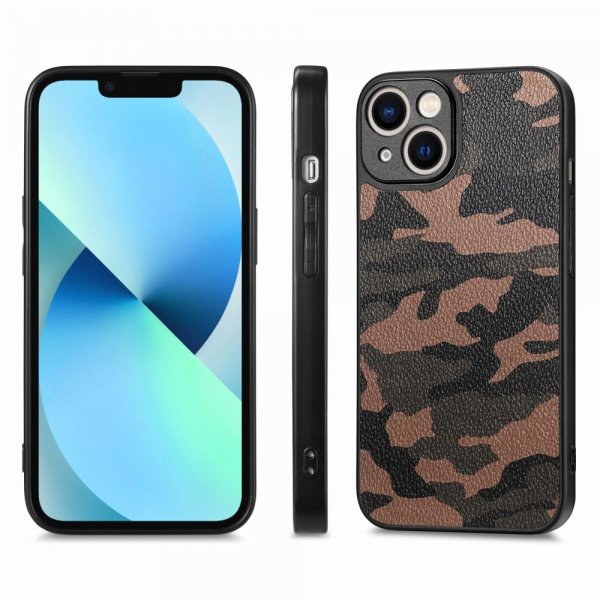 iPhone 15 Plus Skal Kamouflage Brun