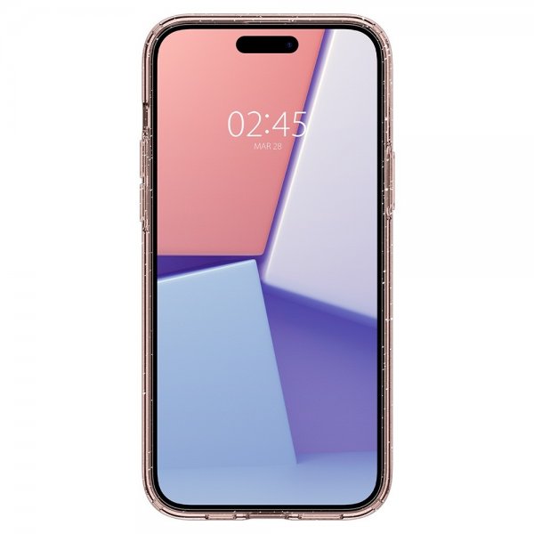 Spigen iPhone 15 Plus Skal Liquid Crystal Glitter Rose Quartz