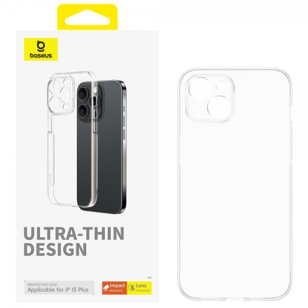 Baseus iPhone 15 Plus Skal Lucent Series Transparent