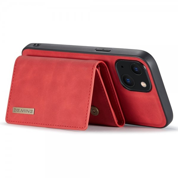 Dg.Ming iPhone 15 Plus Skal M1 Series Löstagbar Korthållare Röd