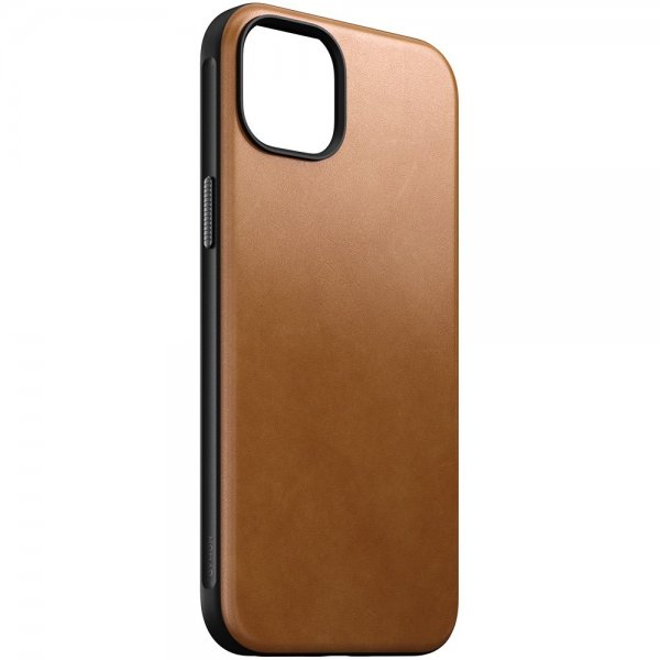 Nomad iPhone 15 Plus Skal Modern Leather Case English Tan