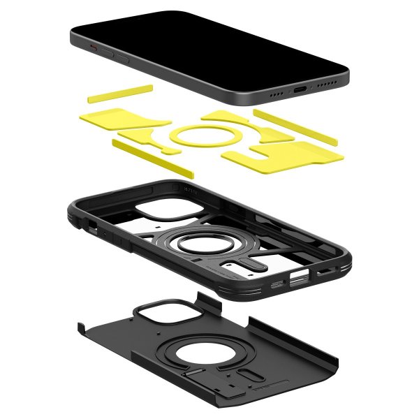 Spigen iPhone 15 Plus Skal Tough Armor MagFit Svart