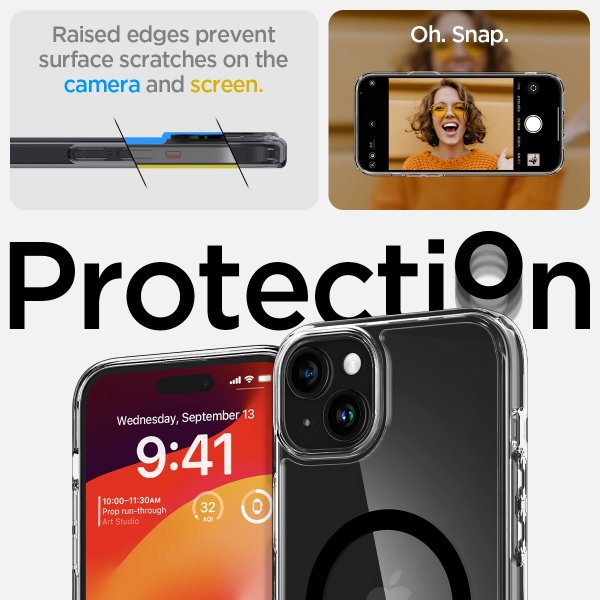 Spigen iPhone 15 Plus Skal Ultra Hybrid MagFit Svart