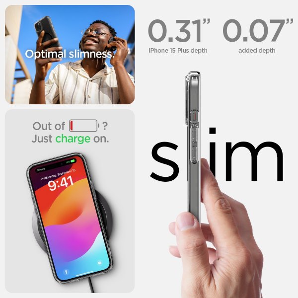 Spigen iPhone 15 Plus Skal Ultra Hybrid MagFit Svart
