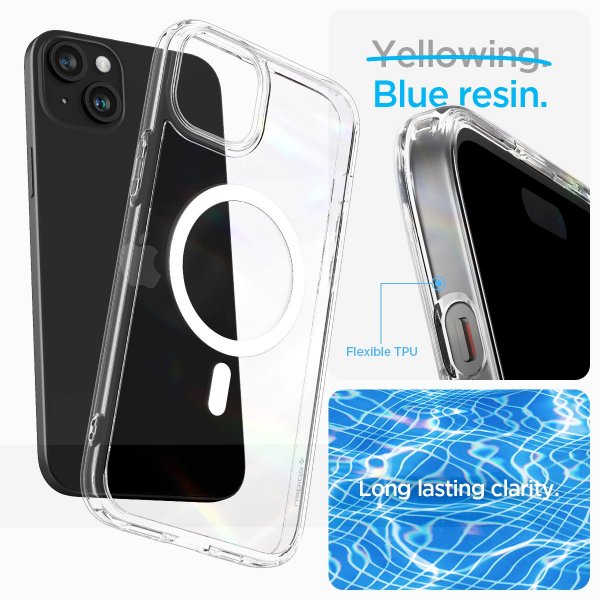 Spigen iPhone 15 Plus Skal Ultra Hybrid MagFit Vit