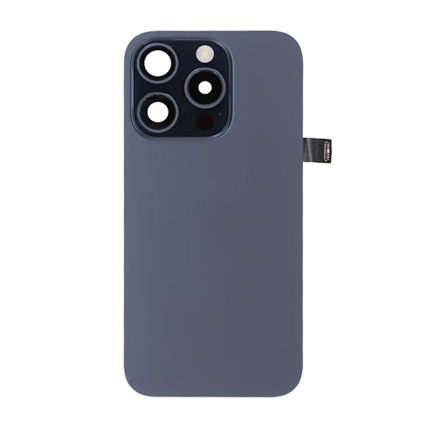 iPhone 15 Pro Baksida Glas Komplett OEM - Titanblå