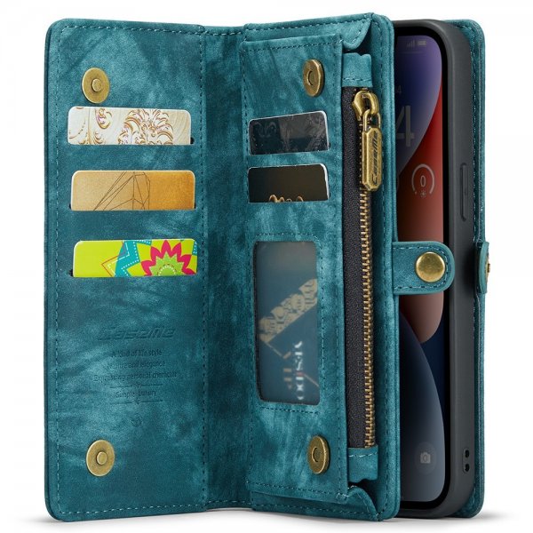 CaseMe iPhone 15 Pro Fodral 008 Series Löstagbart Skal Petrol