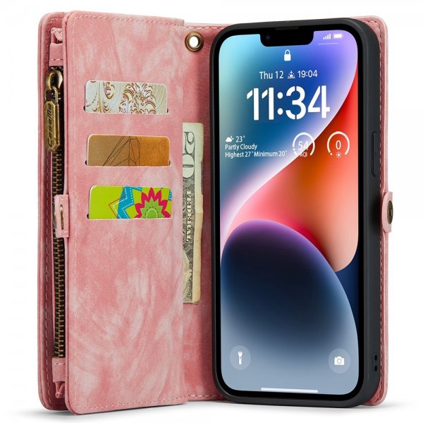 CaseMe iPhone 15 Pro Fodral 008 Series Löstagbart Skal Rosa