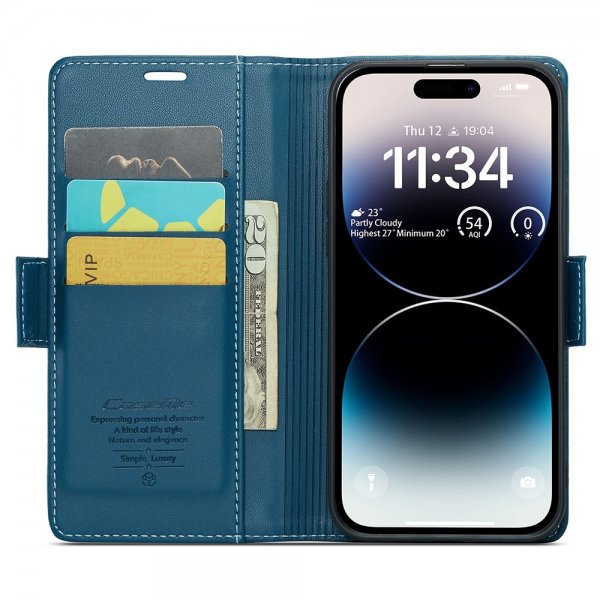 CaseMe iPhone 15 Pro Fodral 023 Series Blå