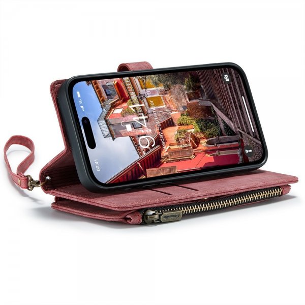 CaseMe iPhone 15 Pro Fodral C30 Series Röd