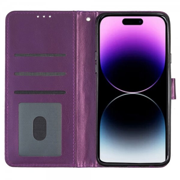 iPhone 15 Pro Fodral Glitter Lila