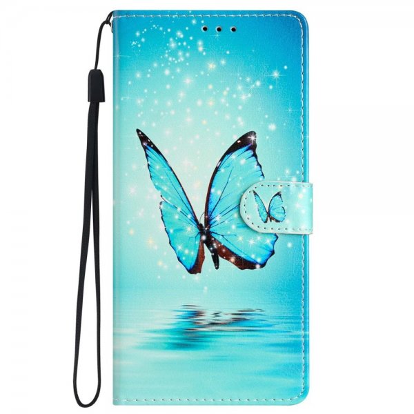 iPhone 15 Pro Fodral Motiv Blå Fjäril