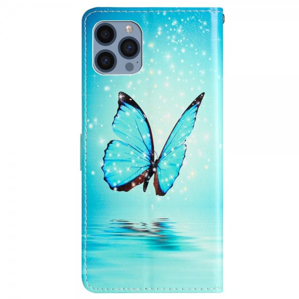 iPhone 15 Pro Fodral Motiv Blå Fjäril