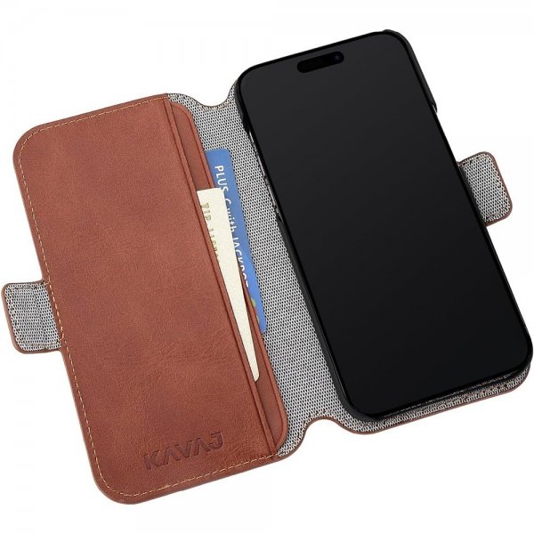Kavaj iPhone 15 Pro Fodral Phoenix Brun
