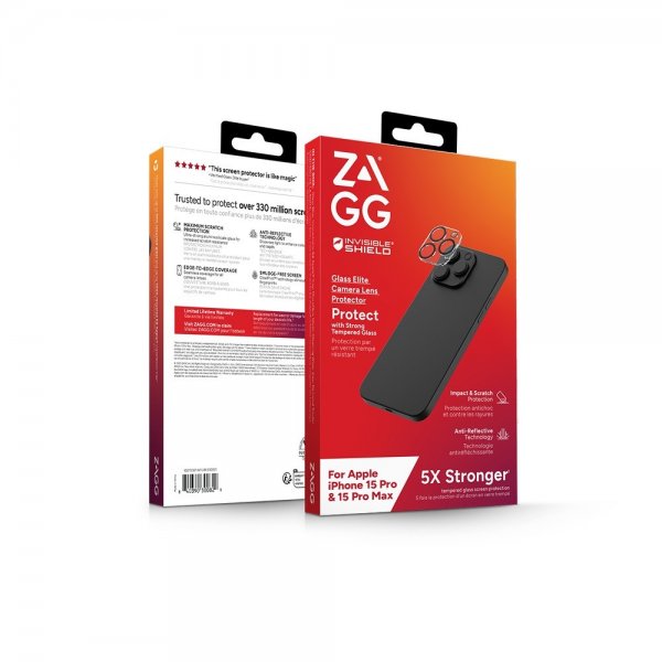 ZAGG InvisibleShield iPhone 15 Pro/iPhone 15 Pro Max Kameraskydd Glass Elite Camera Protector