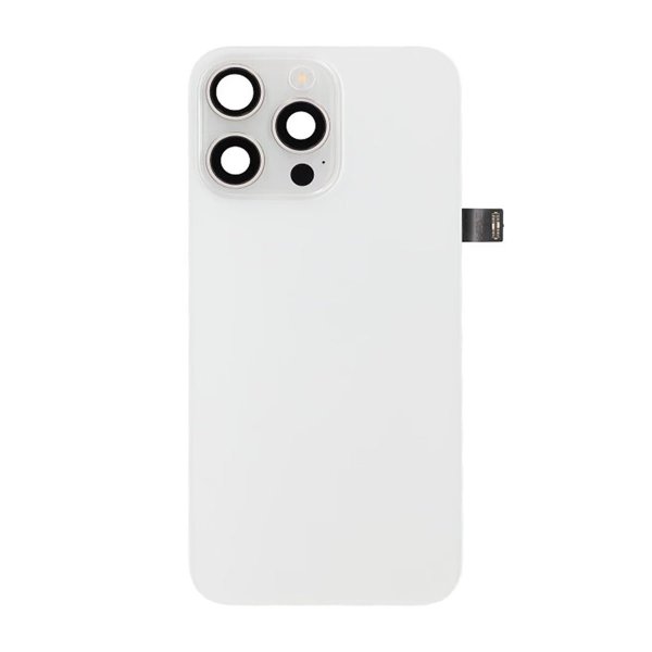 iPhone 15 Pro Max Baksida Glas Komplett OEM - Titanvit
