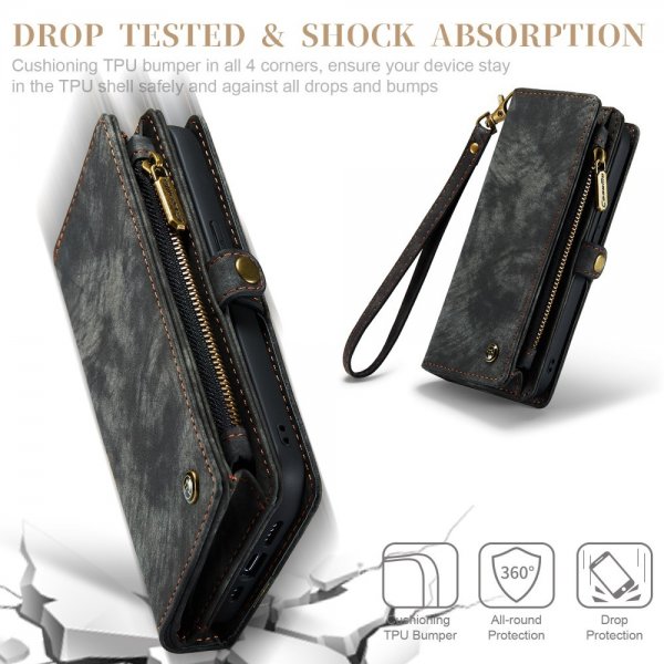 CaseMe iPhone 15 Pro Max Fodral 008 Series Löstagbart Skal Svart