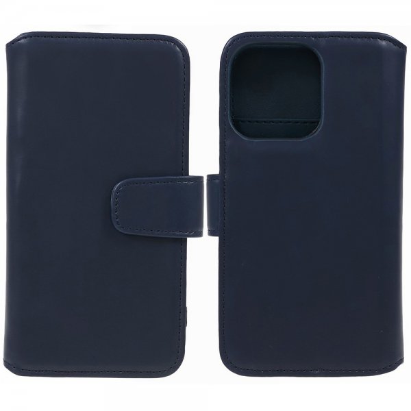 Nordic Covers iPhone 15 Pro Max Fodral Essential Leather Heron Blue