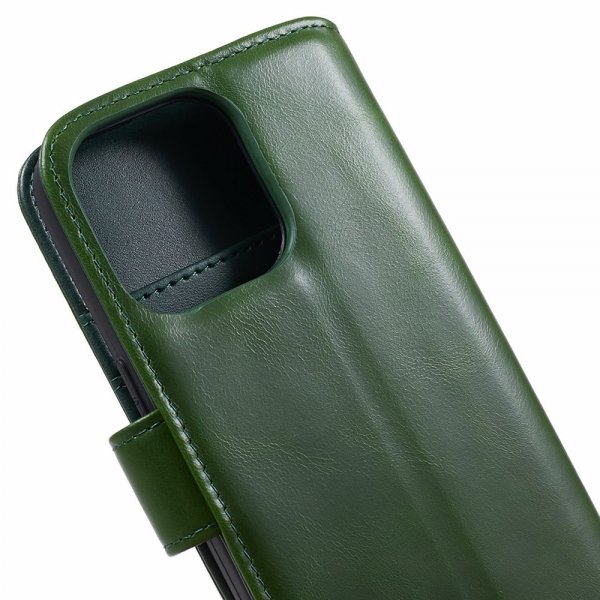 Nordic Covers iPhone 15 Pro Max Fodral Essential Leather Juniper Green