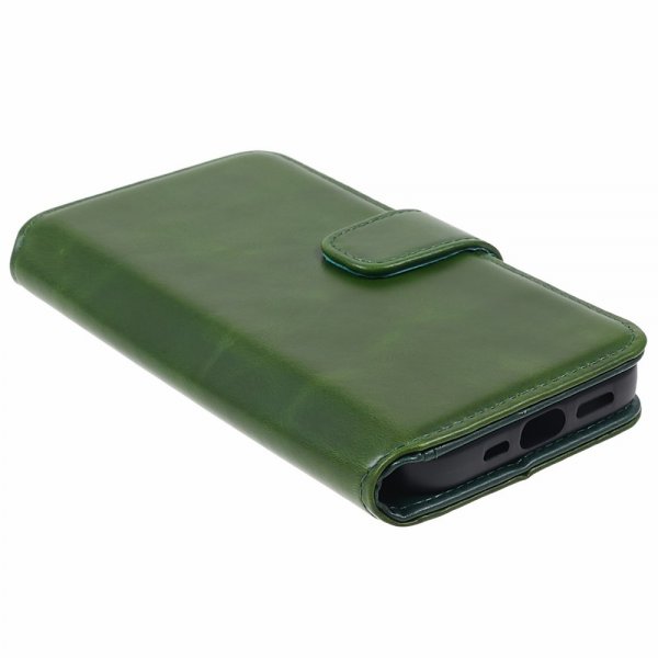 Nordic Covers iPhone 15 Pro Max Fodral Essential Leather Juniper Green