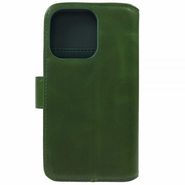 Nordic Covers iPhone 15 Pro Max Fodral Essential Leather Juniper Green