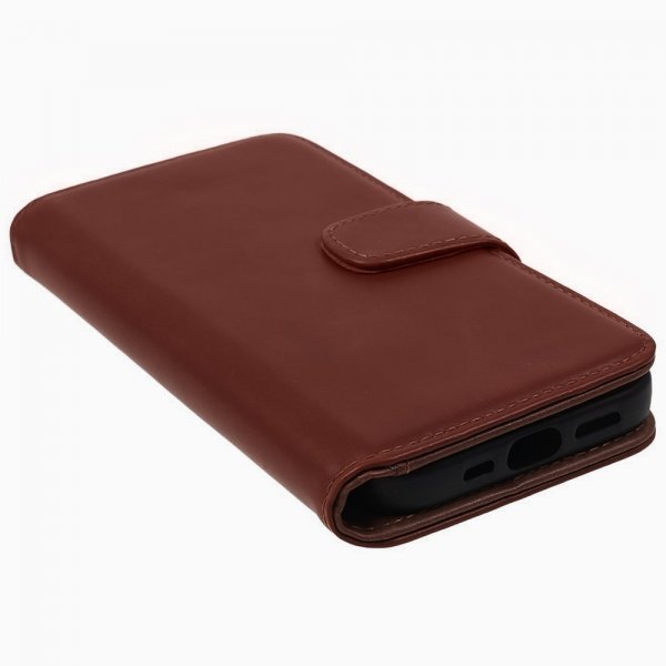 Nordic Covers iPhone 15 Pro Max Fodral Essential Leather Maple Brown
