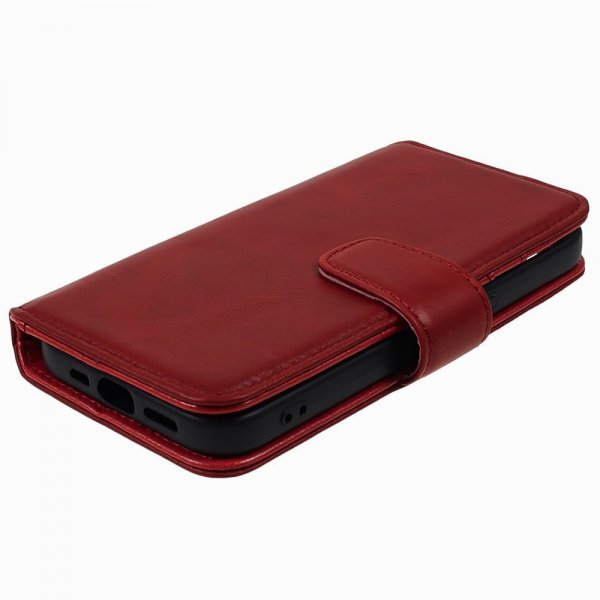 Nordic Covers iPhone 15 Pro Max Fodral Essential Leather Poppy Red