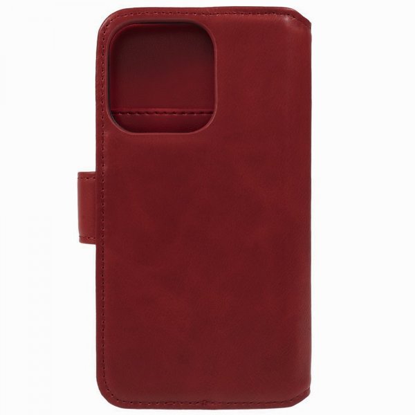 Nordic Covers iPhone 15 Pro Max Fodral Essential Leather Poppy Red