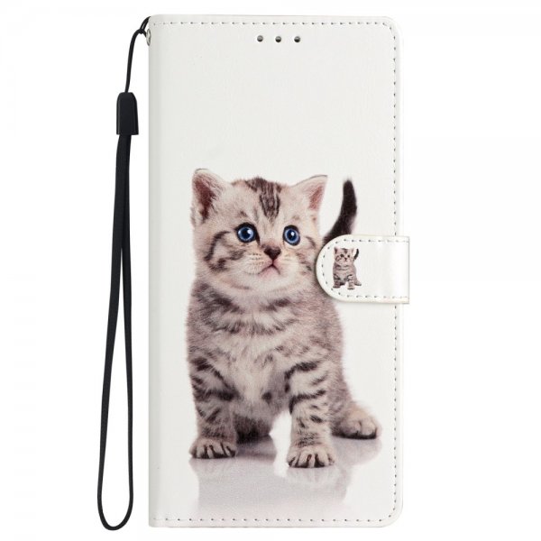 iPhone 15 Pro Max Fodral Motiv Kattunge Vit