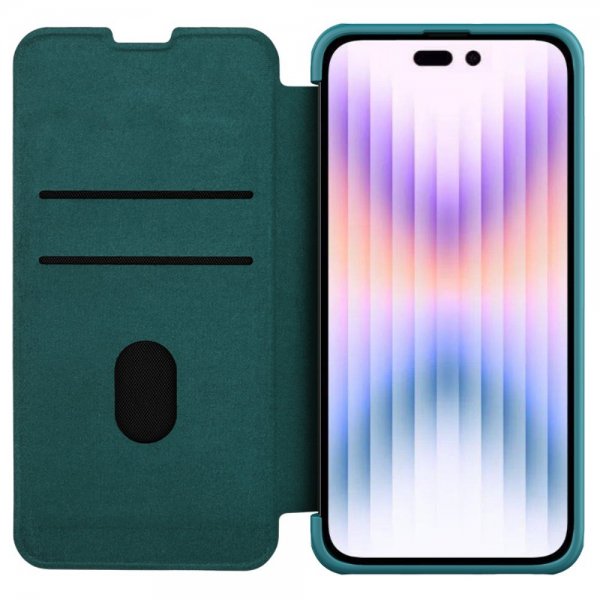 Nillkin iPhone 15 Pro Max Fodral Qin Pro Series Grön