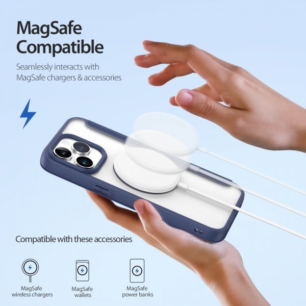 Dux Ducis iPhone 15 Pro Max Fodral Skin X Pro Series MagSafe Blå