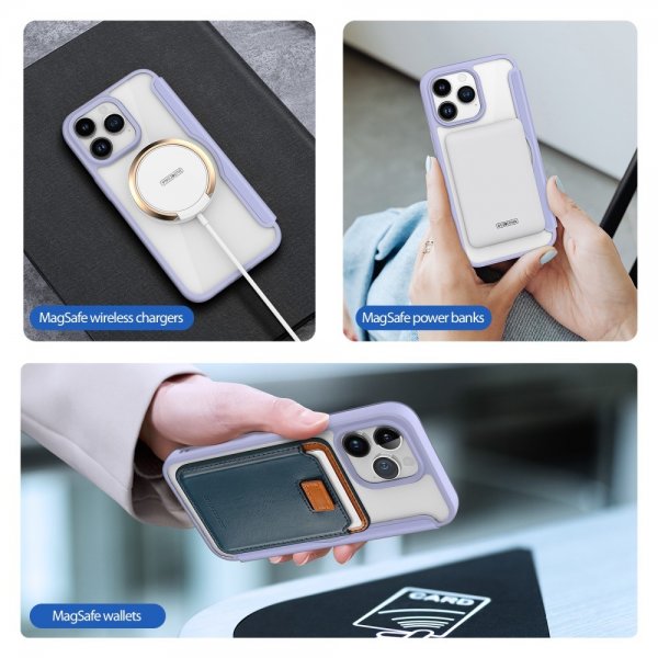 Dux Ducis iPhone 15 Pro Max Fodral Skin X Pro Series MagSafe Lila