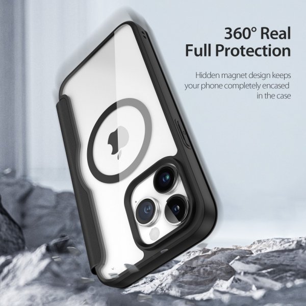 Dux Ducis iPhone 15 Pro Max Fodral Skin X Pro Series MagSafe Svart