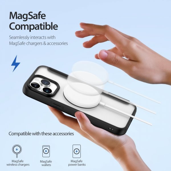 Dux Ducis iPhone 15 Pro Max Fodral Skin X Pro Series MagSafe Svart