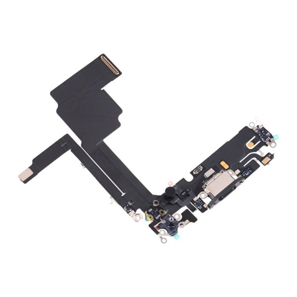 iPhone 15 Pro Max Laddkontakt med Flexkabel - Svart