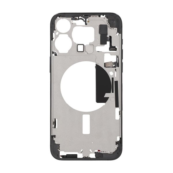iPhone 15 Pro Max Mittenram med smådelar OEM - Titansvart