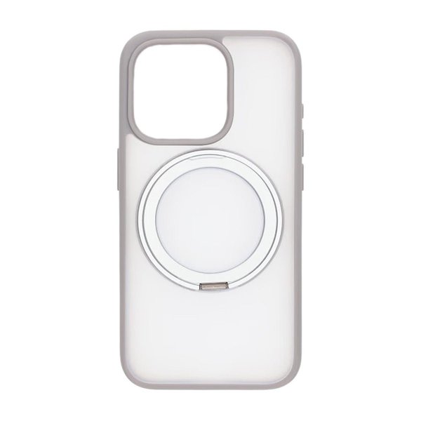 iPhone 15 Pro Max Skal Roterbart MagSafe Stativ Transparent