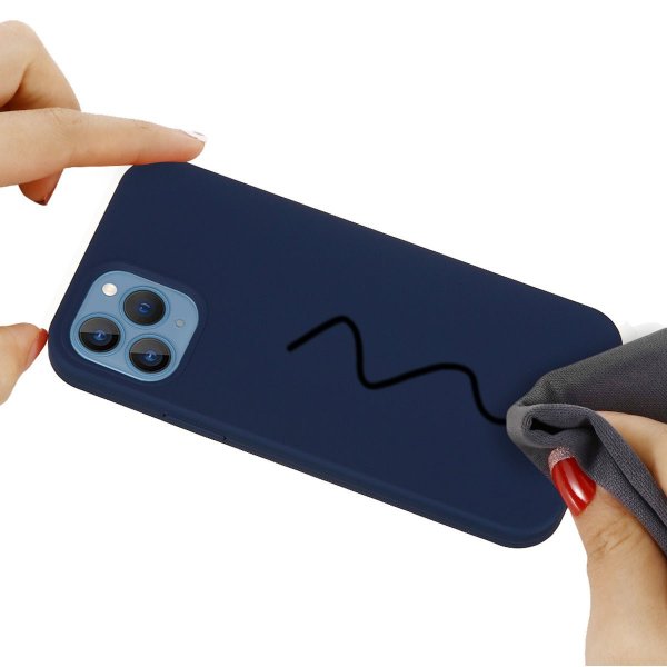 iPhone 15 Pro Max Skal Silikon Blå