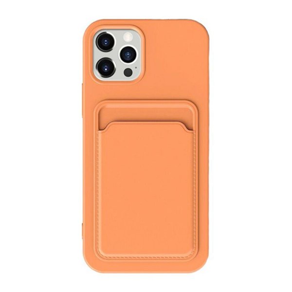 iPhone 15 Pro Max Skal Korthållare Orange