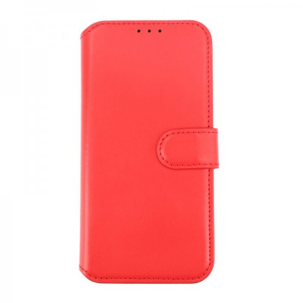 Rvelon iPhone 15 Pro Max Fodral Äkta Läder Röd