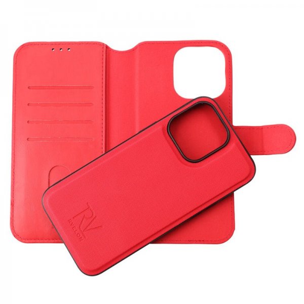 Rvelon iPhone 15 Pro Max Fodral Magnetiskt Avtagbart Skal Röd