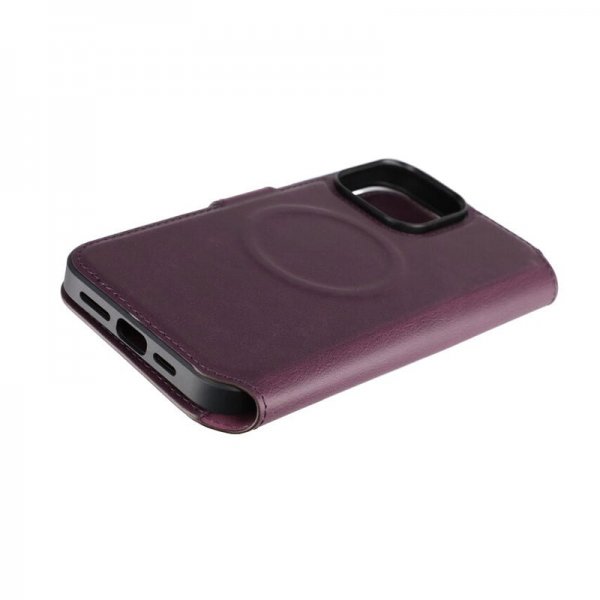 Rvelon iPhone 15 Pro Max Fodral 4 Kortfack MagSafe Lila