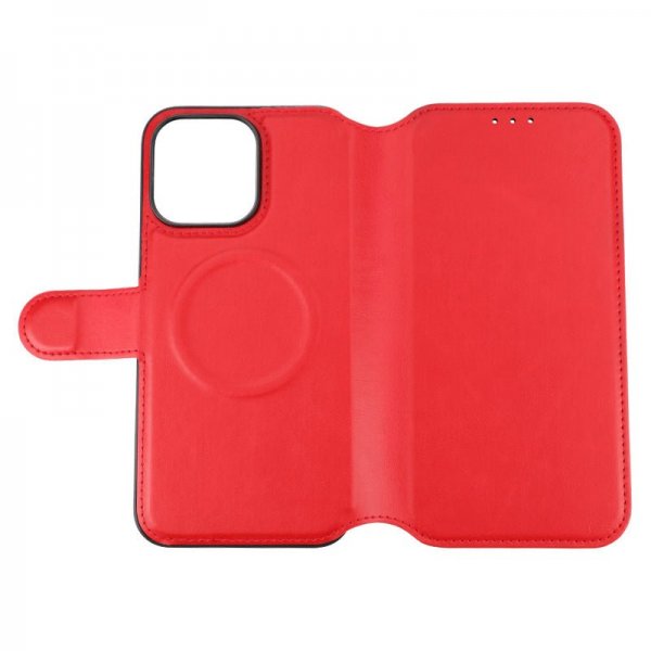 Rvelon iPhone 15 Pro Max Fodral 4 Kortfack MagSafe Röd