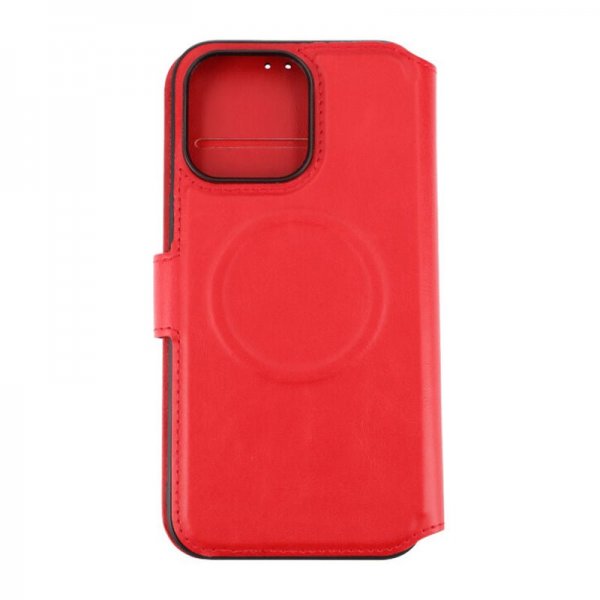 Rvelon iPhone 15 Pro Max Fodral 4 Kortfack MagSafe Röd