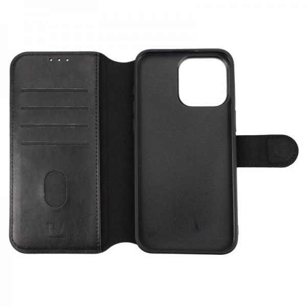 Rvelon iPhone 15 Pro Max Fodral 4 Kortfack MagSafe Svart